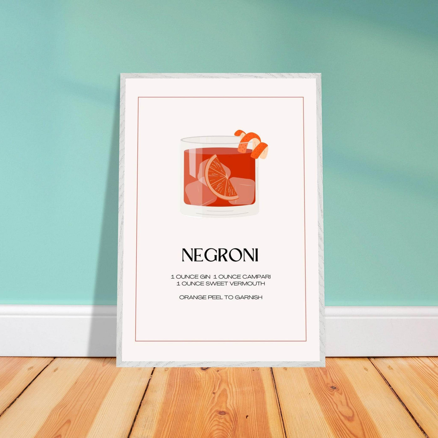 Negroni Cocktail Recipe - Vibrantwalls