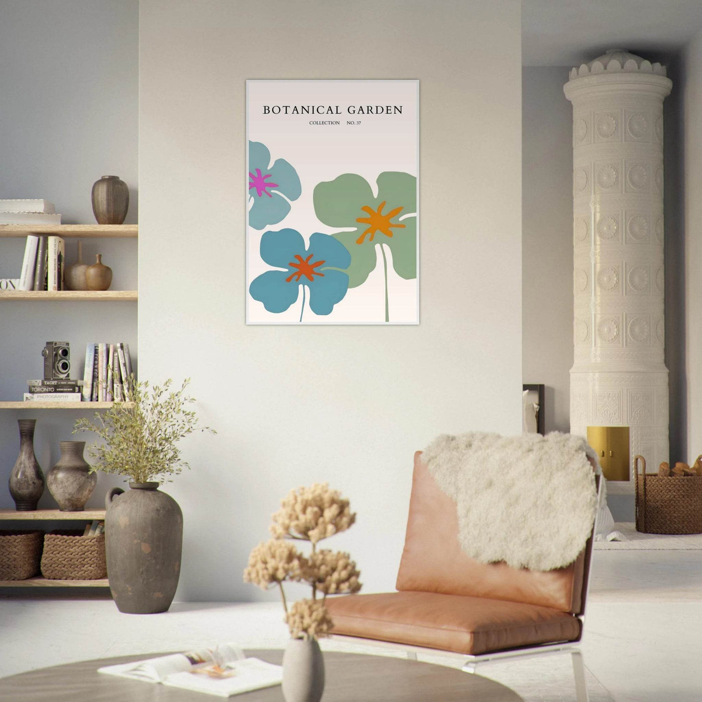 Abstract Botanical Garden Framed Posters – Vibrant Floral Art Prints in Your Choice of Frame & Size | Ready-to-Hang - Vibrantwalls