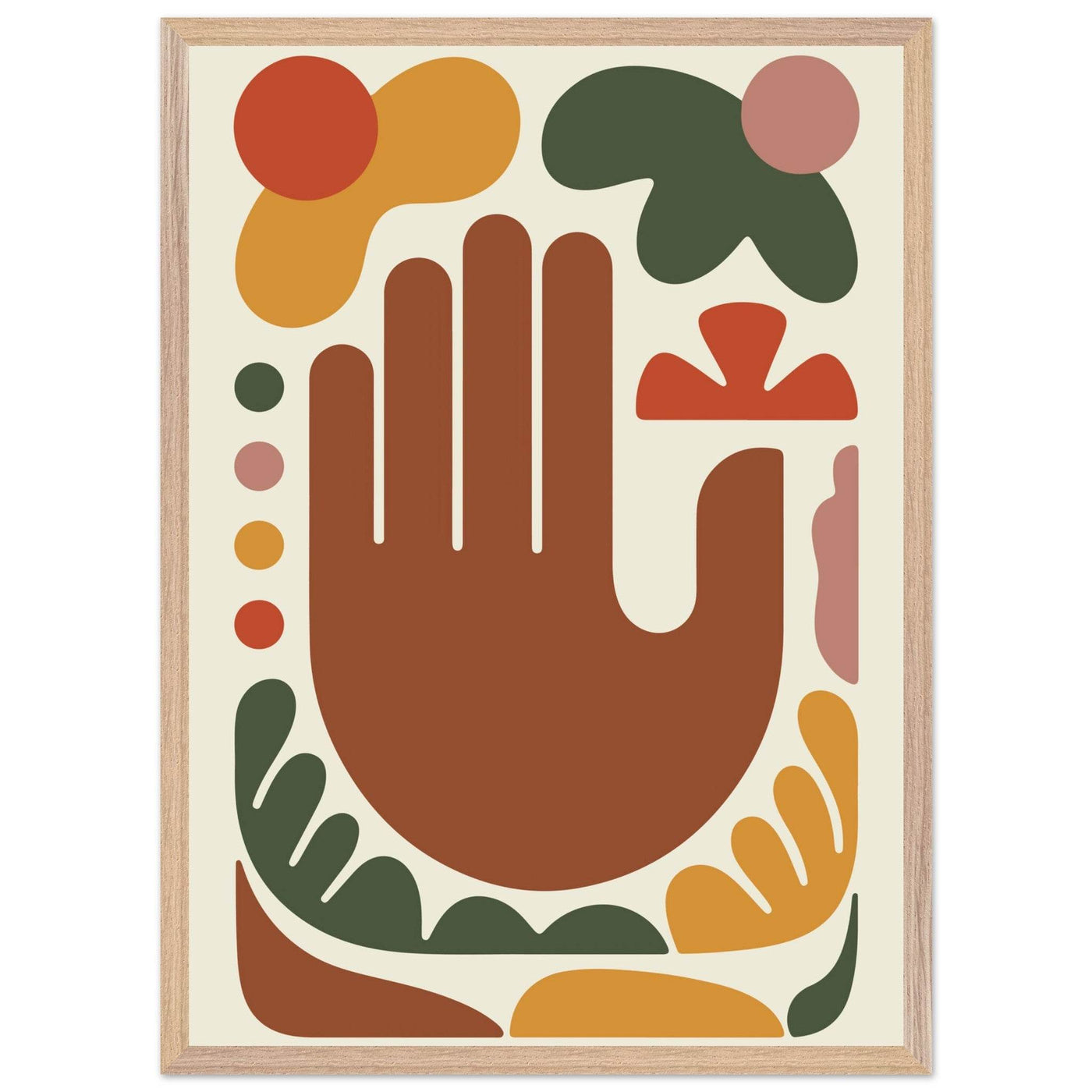 Abstract Desert Hues Hand - Vibrantwalls