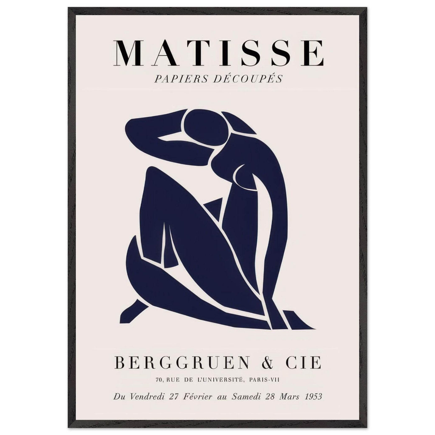 Papiers Découpés Blue Nude II Artwork - Elegant Piece for Your Space - Vibrantwalls