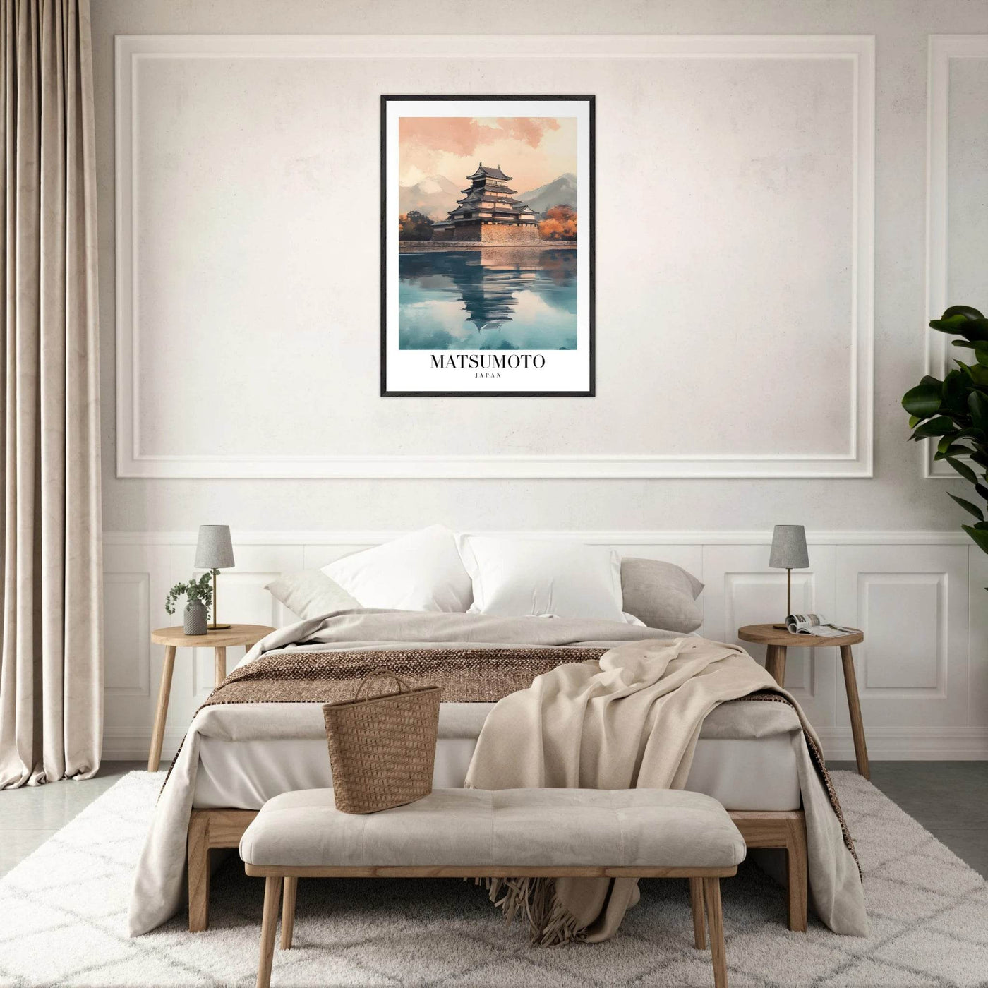 Matsumoto Japan Framed Poster – Serene Travel Wall Art with Wooden Frame - Vibrantwalls