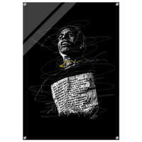 A$AP Rocky Acrylic Print - Unique Scribble Art for Stunning Wall Decor - Vibrantwalls
