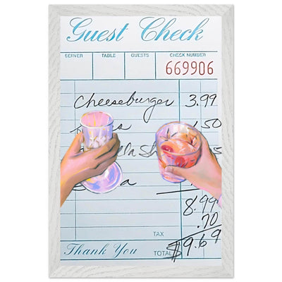 Retro Bar Tab Art - Vibrantwalls