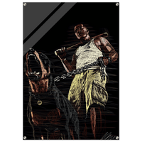 Connor McGregor & Rottweiler Sketch Acrylic Print – Dynamic, Modern, Conversation-Starting Wall Art - Vibrantwalls