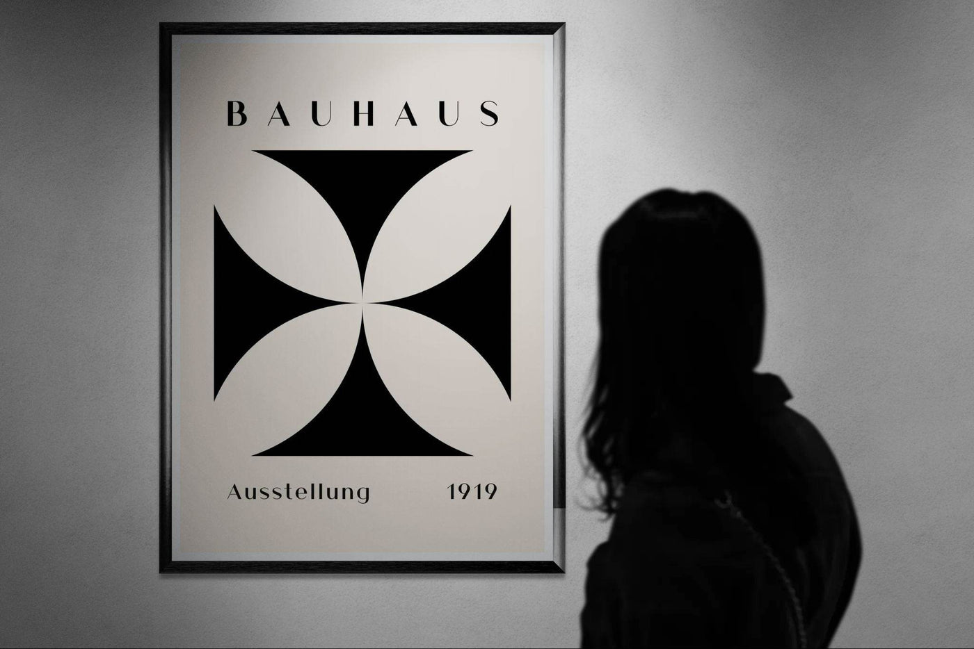 Bauhaus Black & Beige - Vibrantwalls