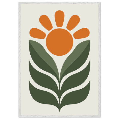 Boho Sun & Leaves Art - Vibrantwalls