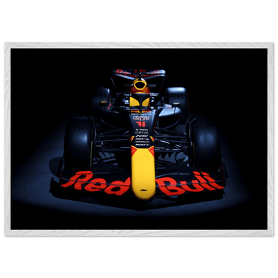 Red Bull Racing F1 Car Framed Poster – Premium Wooden Frame Art - Vibrantwalls