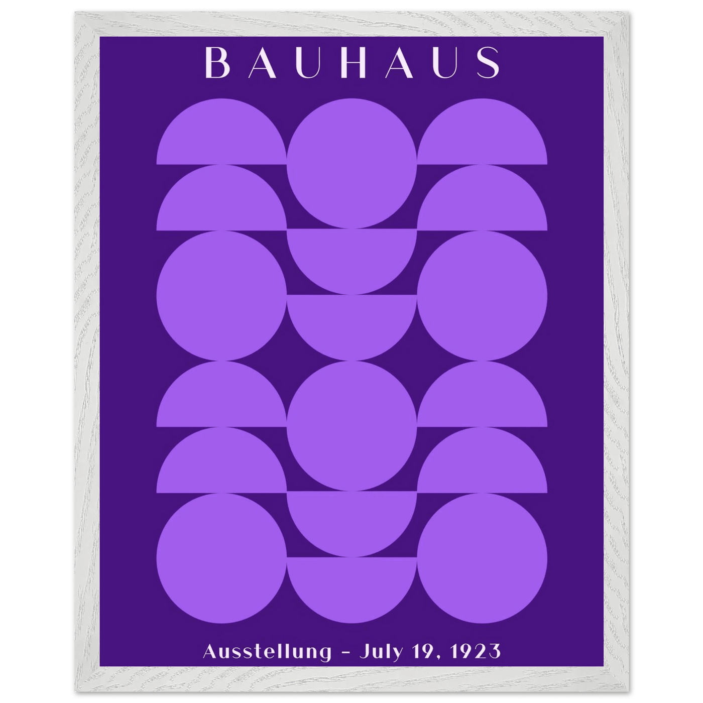 Bauhau 1923 Purple Geometric - Vibrantwalls