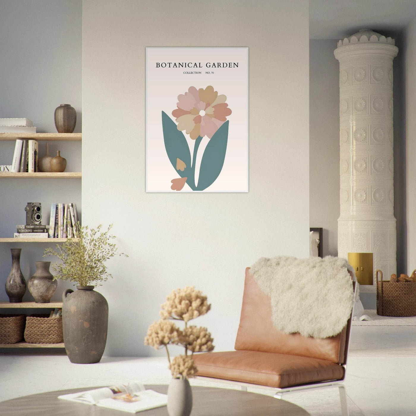 Botanical Garden Framed Poster – Gentle Floral Art Print | Soft Palette Home Decor | Ready-to-Hang - Vibrantwalls