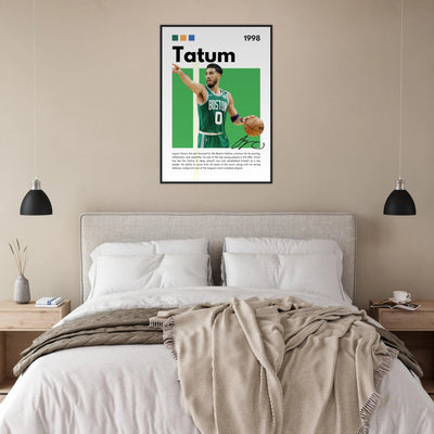 Jayson Tatum Boston Celtics Star Framed Poster Vibrantwalls