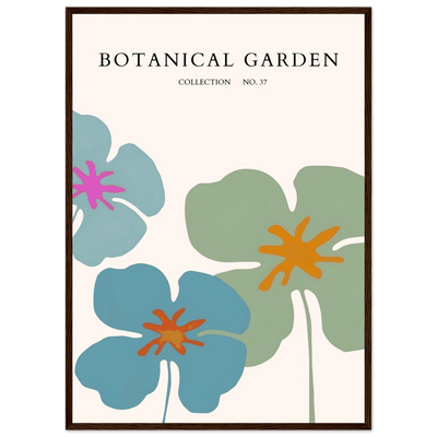 Abstract Botanical Garden Framed Posters – Vibrant Floral Art Prints in Your Choice of Frame & Size | Ready-to-Hang - Vibrantwalls