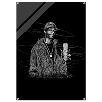 Snoop Dogg 'Scribble' Acrylic Print – Iconic, Modern Hip-Hop Wall Art - Vibrantwalls