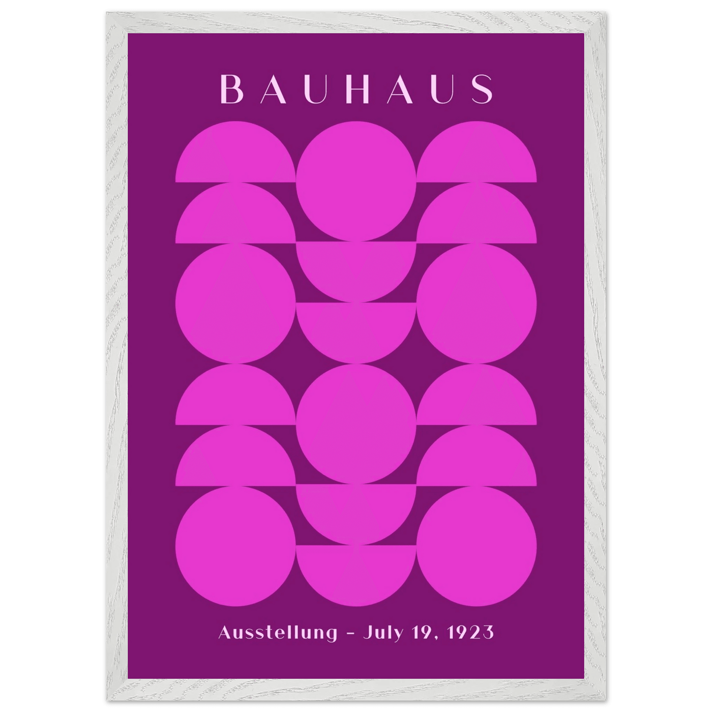 Bauhaus Pink & Purple Abstract - Vibrantwalls