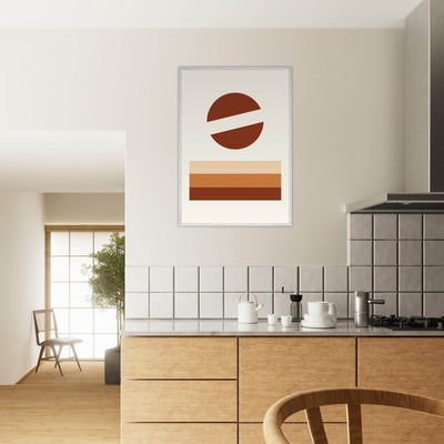 Abstract Desert Landscape Earthy Tones - Vibrantwalls
