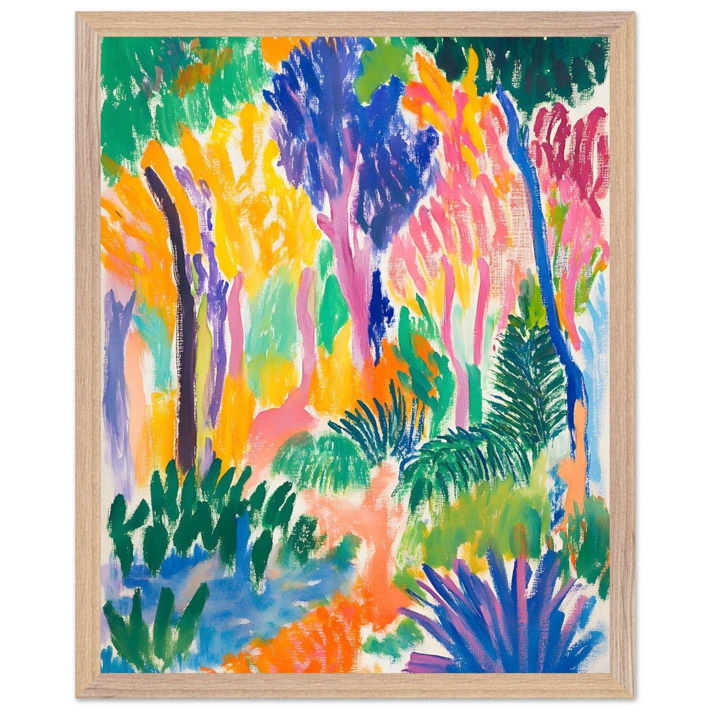 Abstract Foliage Art - Modern Wall Decor for Your Home - Vibrantwalls