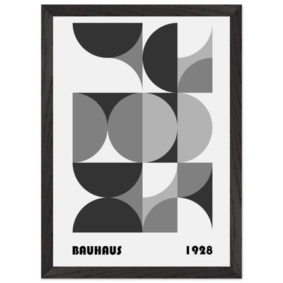 Bauhaus 1928 - Geometric Monochrome - Vibrantwalls