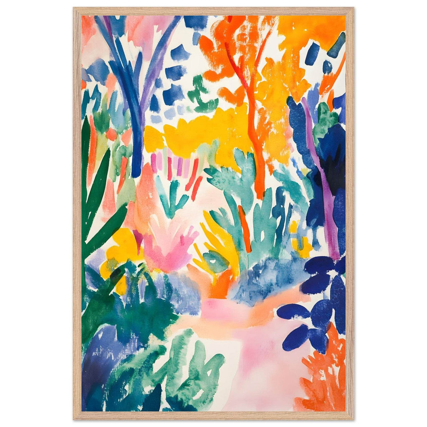 Vibrant Abstract Garden - Vibrantwalls