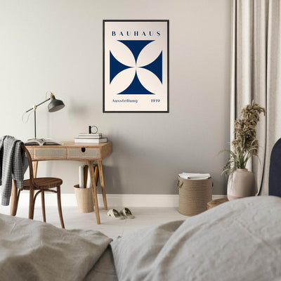 Bauhaus Exhibition 1919 - Navy Cream - Vibrantwalls