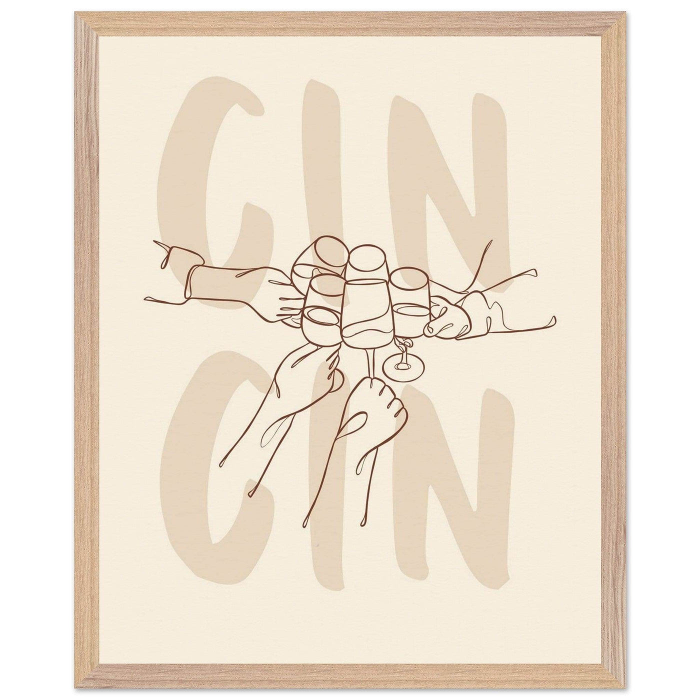 Framed Gin Quote Artwork for Gin Lovers - Perfect Decor for Home or Bar - Vibrantwalls