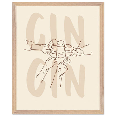 Framed Gin Quote Artwork for Gin Lovers - Perfect Decor for Home or Bar - Vibrantwalls