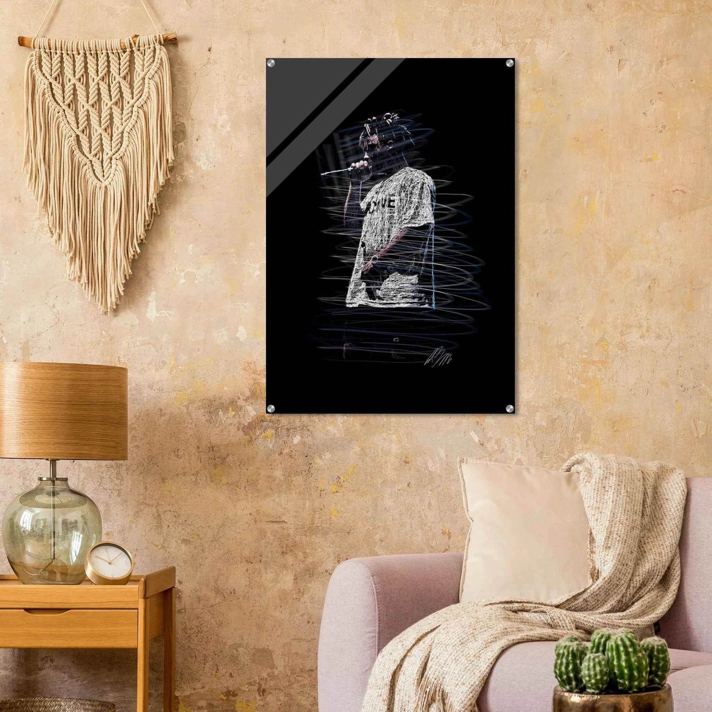 Phantom Echoes Acrylic Print - Modern, Luminous Wall Art Available in Multiple Sizes - Vibrantwalls