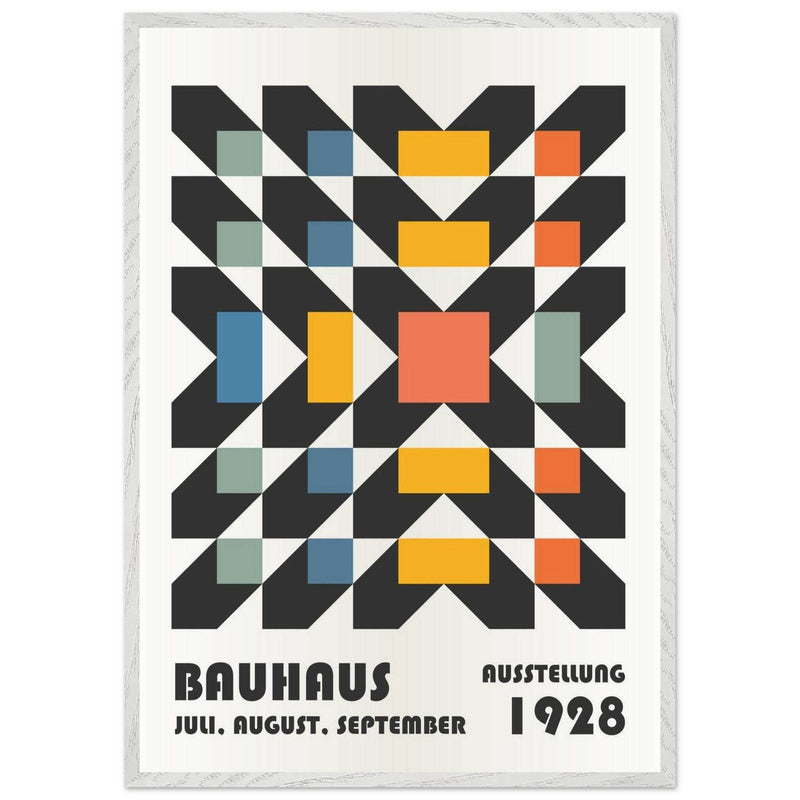 Bauhaus 1928 Exhibition Movement Style Design Poster Wall Art - Vibrantwalls