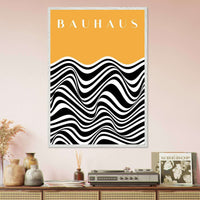 Bauhaus Ausstellung 1923 Optical Illusion Wall Art - Vibrantwalls