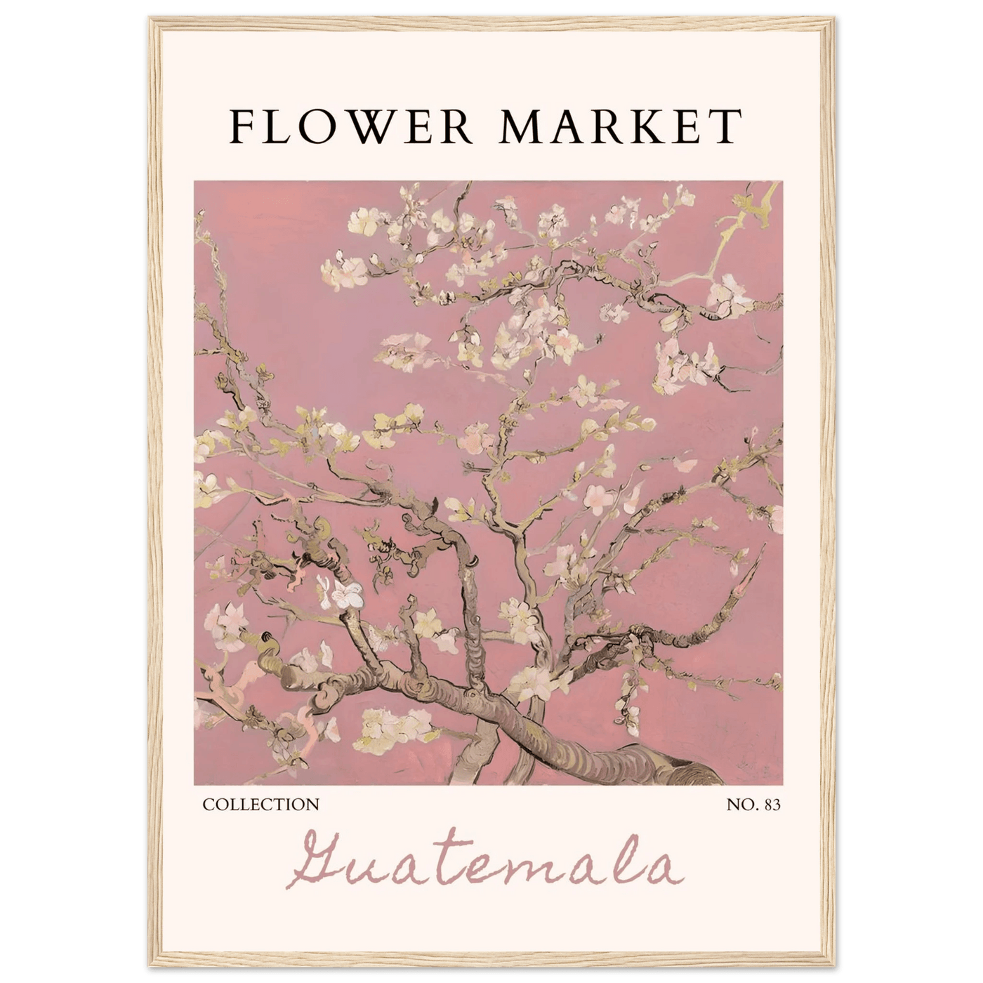 Pink Blossom Nature Framed Poster – Serene Floral Art Print | Ready-to-Hang in Multiple Sizes & Frame Finishes - Vibrantwalls