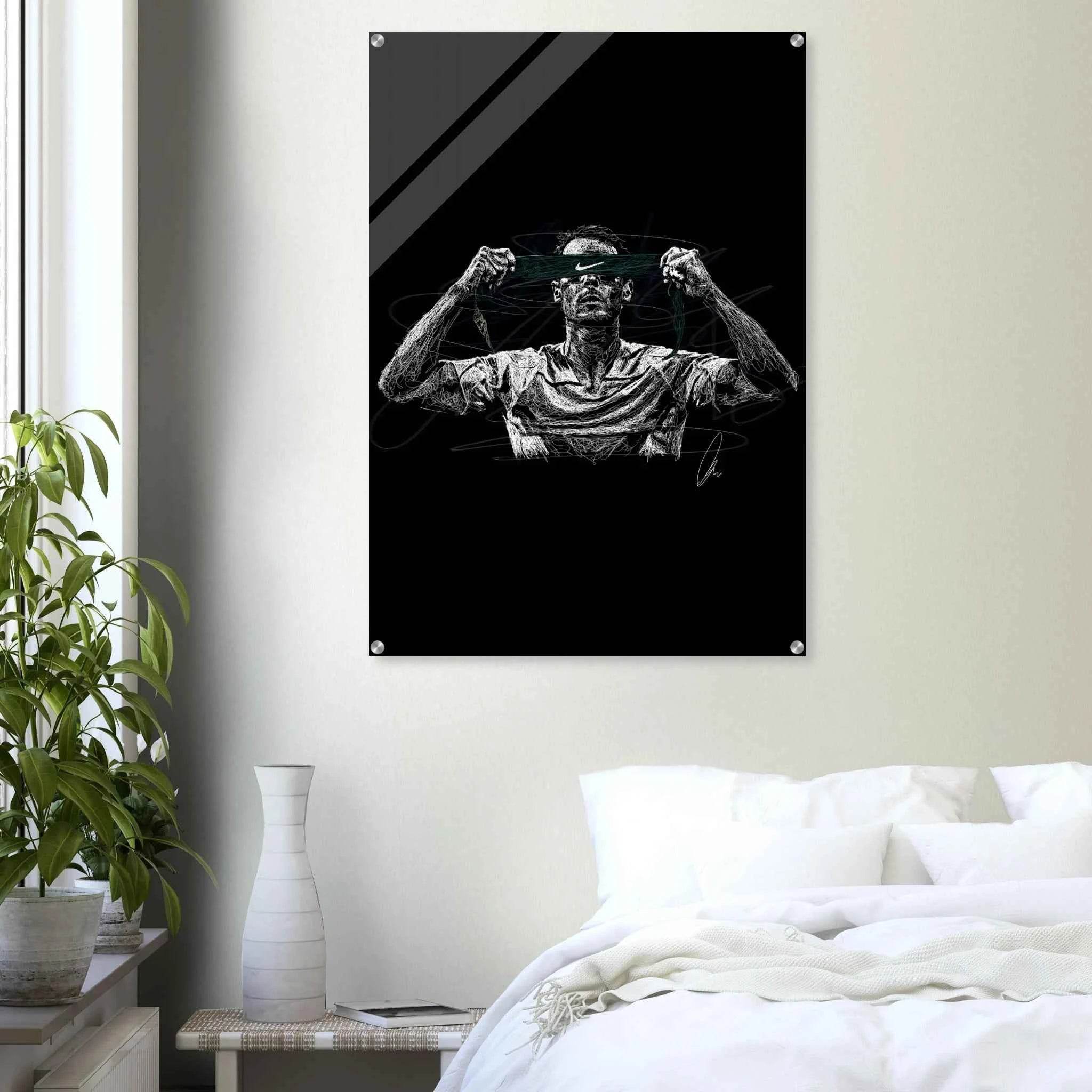 Scribble Art Acrylic Print - Modern Dynamic Glossy Wall Decor in Multiple Sizes - Vibrantwalls