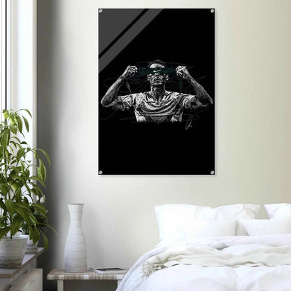 Connor McGregor Scribble Art Acrylic Print – Dynamic, Glossy, Modern Wall Decor in Various Sizes