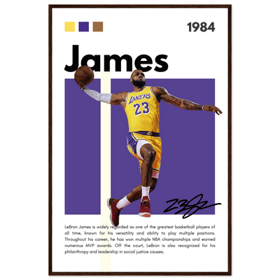 LeBron James Lakers Championship Vintage Art Print - Vibrantwalls
