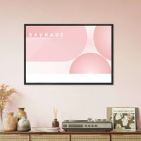 Bauhaus-Style Soft Pink Geometric - Vibrantwalls