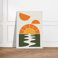 Abstract Sunset Oasis - Vibrantwalls