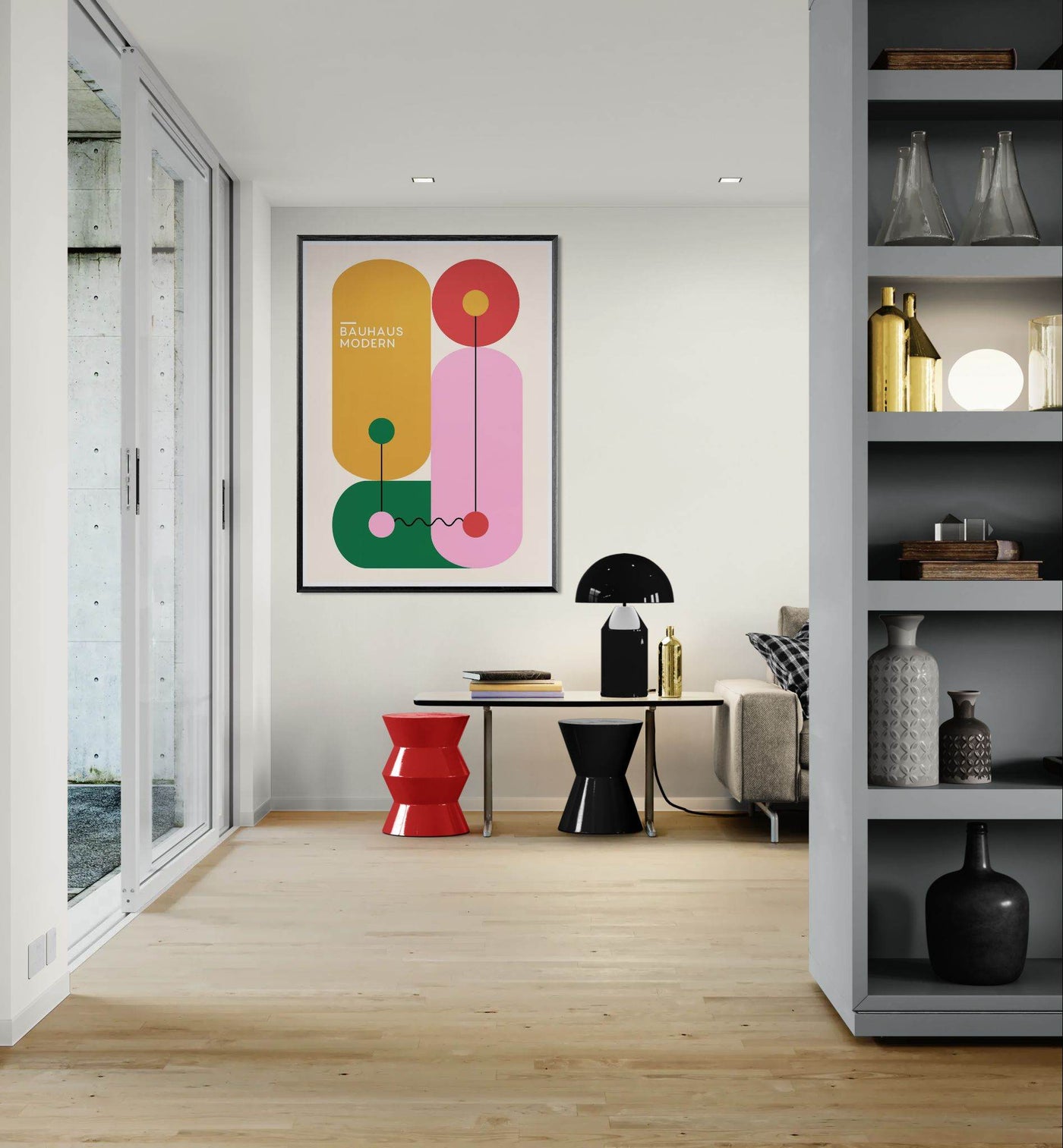 Bauhaus Colorful Geometric Art for Modern Home Decor - Vibrantwalls