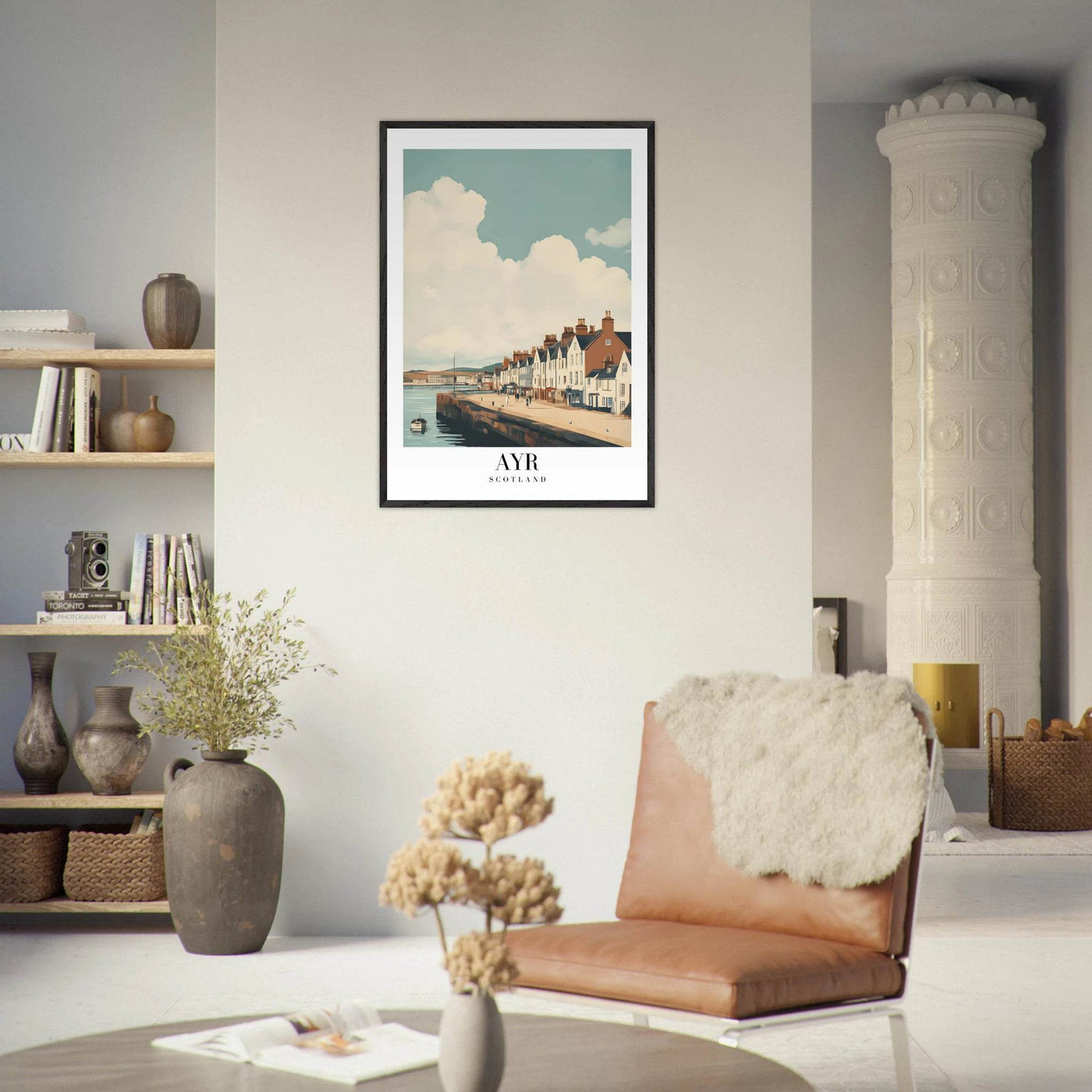 Ayr Scotland Framed Poster – Coastal Charm Wall Art with Custom Wooden Frame Options - Vibrantwalls