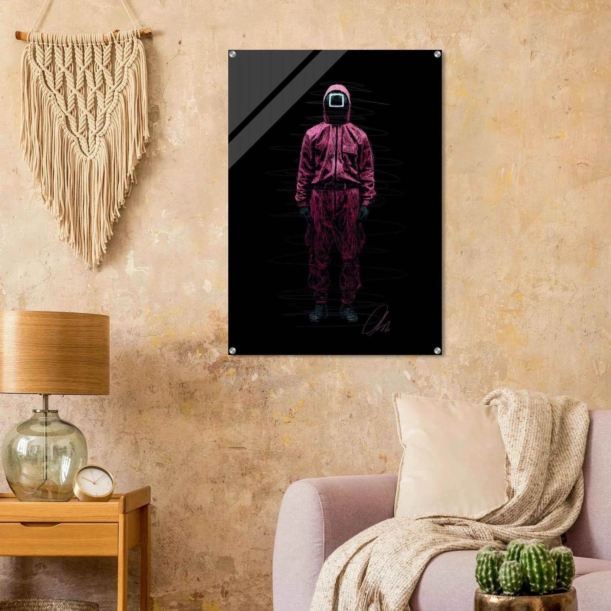 Squid Game Movie Poster - Vivid Scribble Wall Art Print for Modern Decor in 18 Sizes - Vibrantwalls