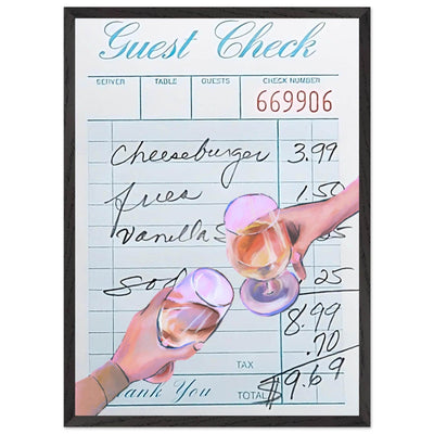Guest Check & Cocktail Toast - Vibrantwalls