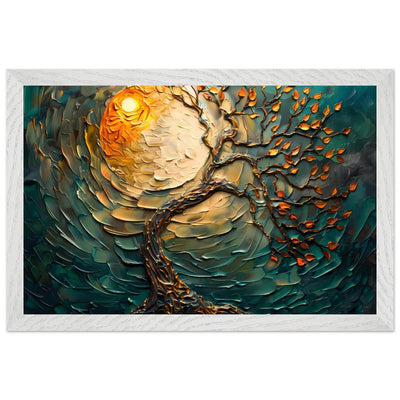 Golden Sunset Emerald Tree of Life Jewelry - Vibrantwalls