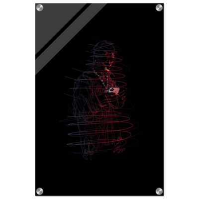 Connor McGregor 'Mystic Mac' Abstract Acrylic Print – Dynamic, Neon-Effect Wall Art in Multiple Sizes - Vibrantwalls