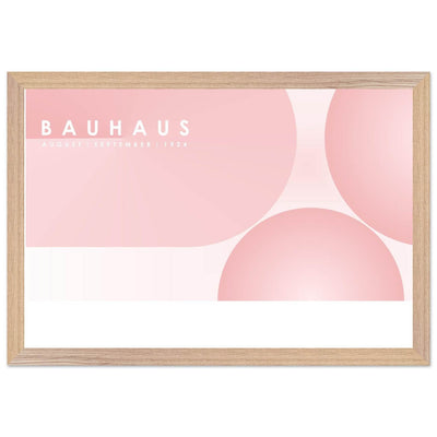 Bauhaus-Style Soft Pink Geometric - Vibrantwalls