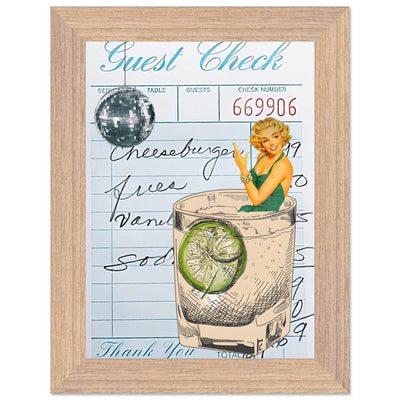 Retro Glam Gin & Tonic Cocktail Recipe - Vibrantwalls
