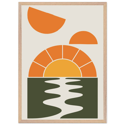 Abstract Sunset Oasis - Vibrantwalls