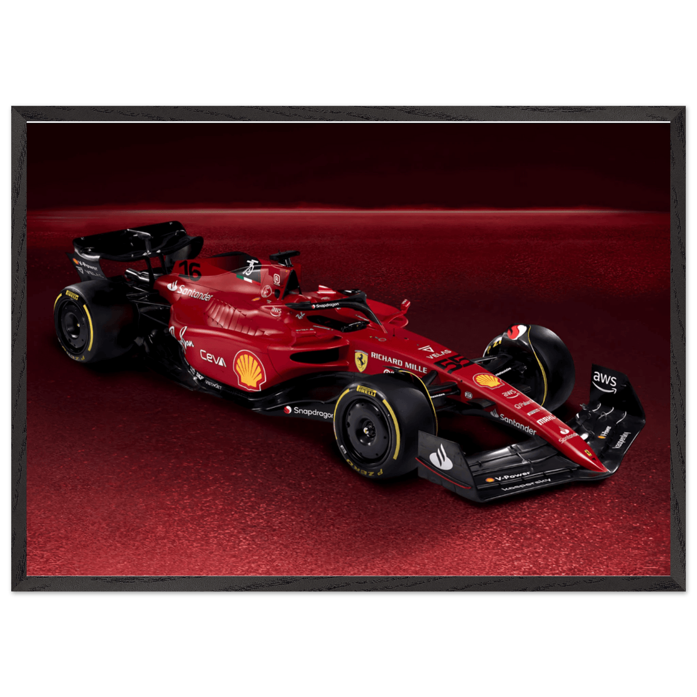 Ferrari Formula 1 Poster – High-Quality Mounted Framed Print - Vibrantwalls