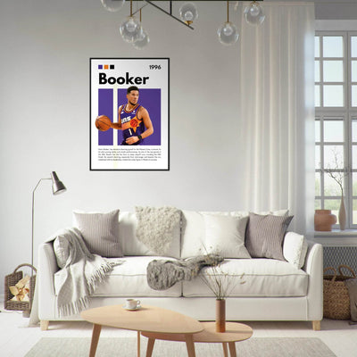 Devin Booker Phoenix Suns Modern Art Print - Vibrantwalls