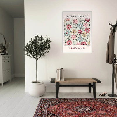 Flower Market Istanbul Art Print – Vibrant Floral Abstract Framed Poster | Ready-to-Hang Decor - Vibrantwalls