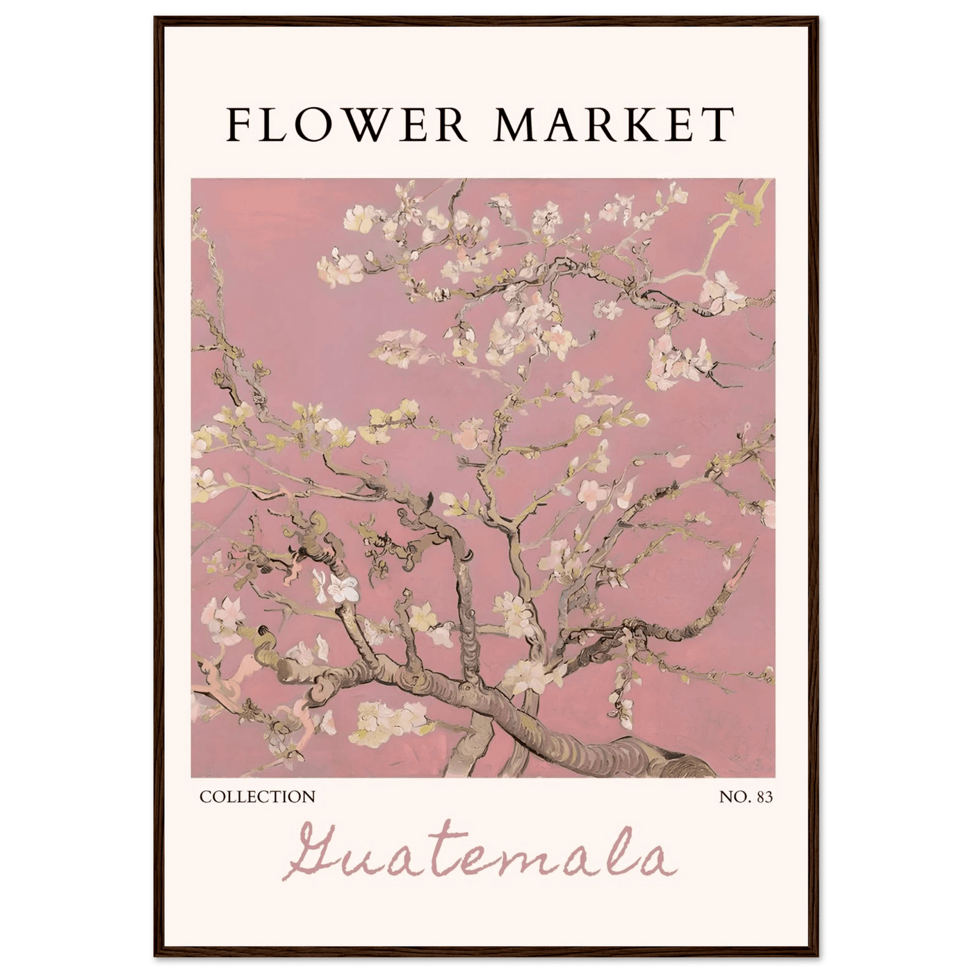 Pink Blossom Nature Framed Poster – Serene Floral Art Print | Ready-to-Hang in Multiple Sizes & Frame Finishes - Vibrantwalls