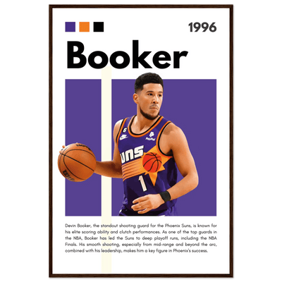 Devin Booker Phoenix Suns Modern Art Print - Vibrantwalls