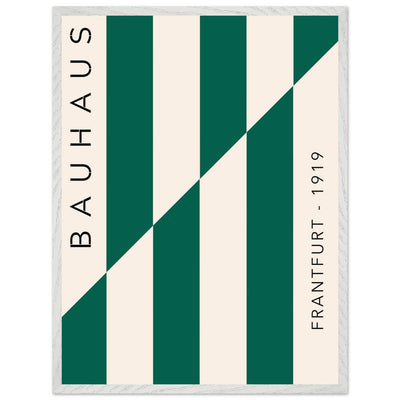 Bauhaus Emerald Green & Cream Modern - Vibrantwalls