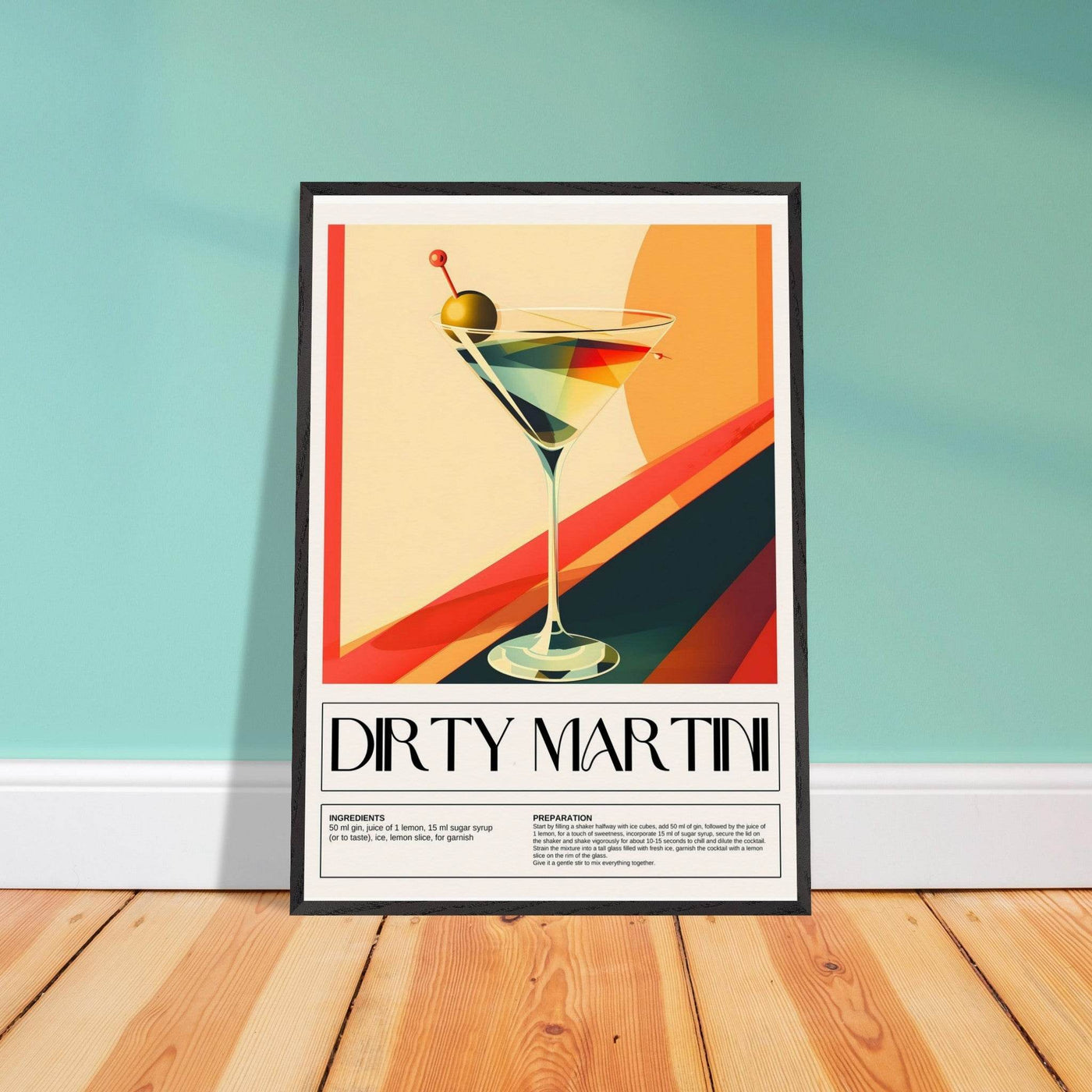 Abstract Dirty Martini - Vibrantwalls