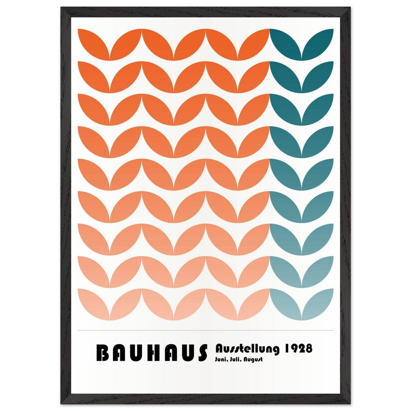 Bauhaus-Style The Blue Waves - Vibrantwalls